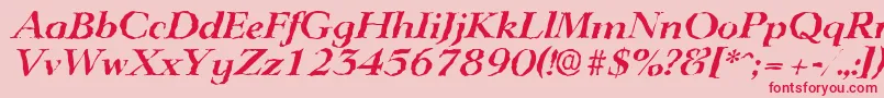 More about LingwoodrandomBolditalic Font LingwoodrandomBolditalic Font – Red Fonts on Pink Background
