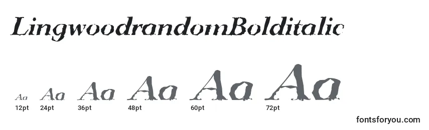 LingwoodrandomBolditalic Font Sizes
