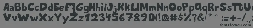 ThekingsofthehouseRegular Font – Black Fonts on Gray Background