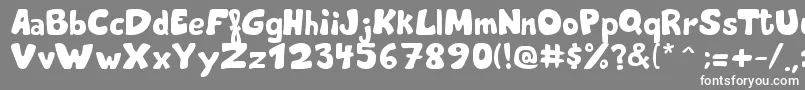 ThekingsofthehouseRegular Font – White Fonts on Gray Background