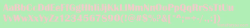 BristolBoldRegular Font – Pink Fonts on Green Background