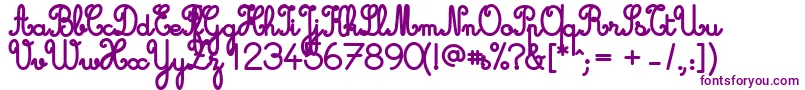 Cursive Standard Bold Font – Purple Fonts