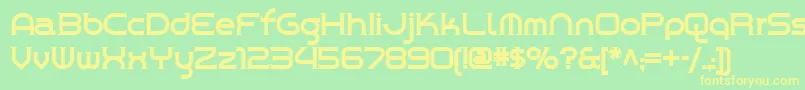 Chroy Font – Yellow Fonts on Green Background