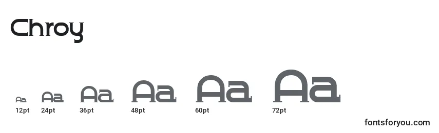 Chroy Font Sizes