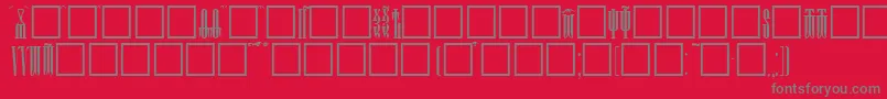 Psaltyr Font – Gray Fonts on Red Background