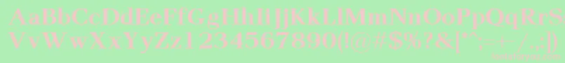 Pax2Bold Font – Pink Fonts on Green Background