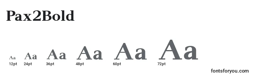 Pax2Bold Font Sizes