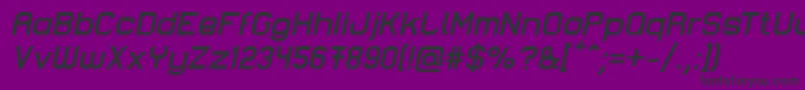 LastwaerkBoldOblique Font – Black Fonts on Purple Background