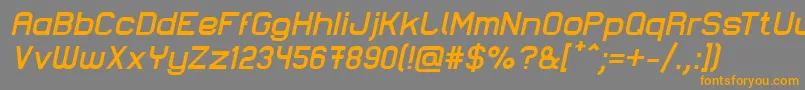 LastwaerkBoldOblique Font – Orange Fonts on Gray Background