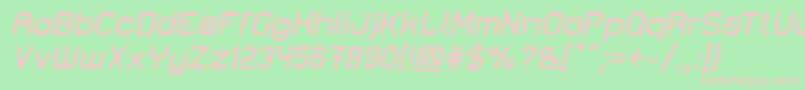 LastwaerkBoldOblique Font – Pink Fonts on Green Background