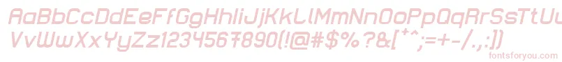 LastwaerkBoldOblique Font – Pink Fonts on White Background