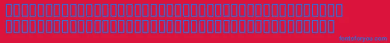 フォントWbx – 赤い背景に青い文字