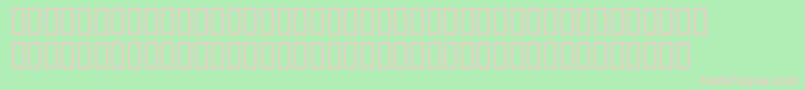 Wbx Font – Pink Fonts on Green Background