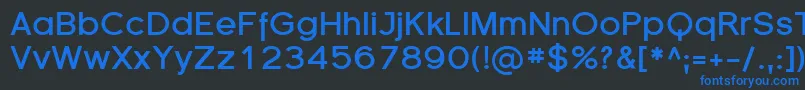SfflorencesansBold Font – Blue Fonts on Black Background