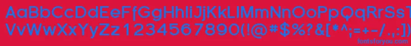 SfflorencesansBold Font – Blue Fonts on Red Background