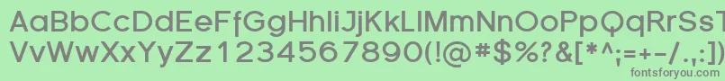SfflorencesansBold Font – Gray Fonts on Green Background