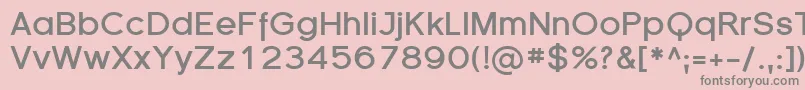 SfflorencesansBold Font – Gray Fonts on Pink Background
