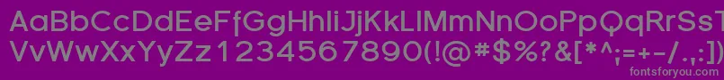SfflorencesansBold Font – Gray Fonts on Purple Background