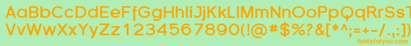 SfflorencesansBold Font – Orange Fonts on Green Background