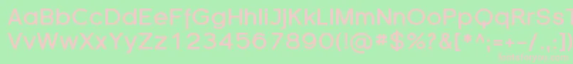 SfflorencesansBold Font – Pink Fonts on Green Background