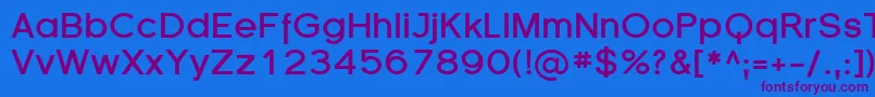 SfflorencesansBold Font – Purple Fonts on Blue Background