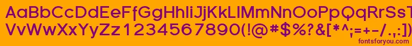 SfflorencesansBold Font – Purple Fonts on Orange Background