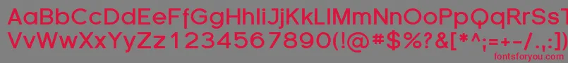 SfflorencesansBold Font – Red Fonts on Gray Background