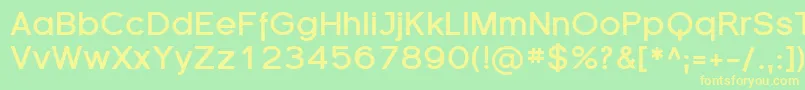 SfflorencesansBold Font – Yellow Fonts on Green Background