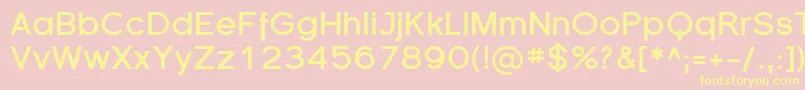 SfflorencesansBold Font – Yellow Fonts on Pink Background