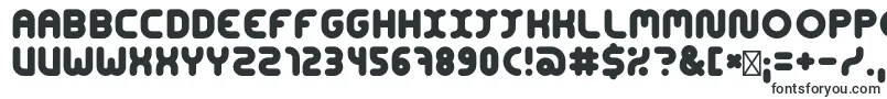 ConcentrateBold-fontti – neliönmuotoiset fontit