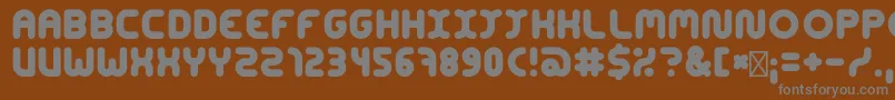 Шрифт ConcentrateBold – серые шрифты на коричневом фоне