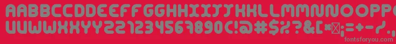 ConcentrateBold Font – Gray Fonts on Red Background