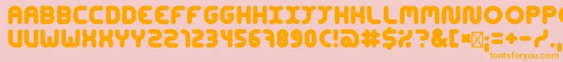 ConcentrateBold Font – Orange Fonts on Pink Background