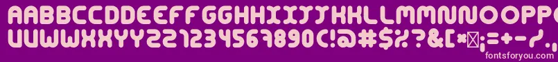 ConcentrateBold Font – Pink Fonts on Purple Background