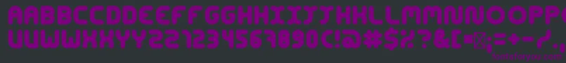Шрифт ConcentrateBold – фиолетовые шрифты на чёрном фоне