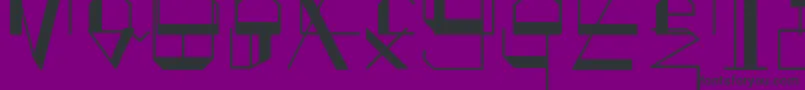 Switched-Schriftart – Schwarze Schriften auf violettem Hintergrund