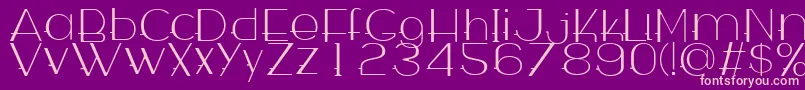 WabecoThin Font – Pink Fonts on Purple Background