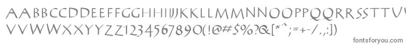フォントAntikwaBold – 白い背景に灰色の文字
