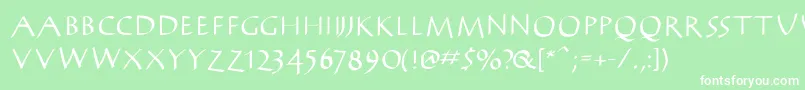AntikwaBold Font – White Fonts on Green Background