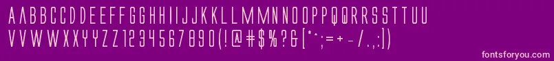 Alienleaguebold Font – Pink Fonts on Purple Background