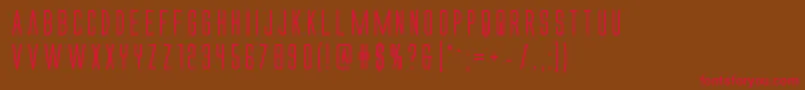 Alienleaguebold Font – Red Fonts on Brown Background