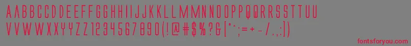 Alienleaguebold Font – Red Fonts on Gray Background