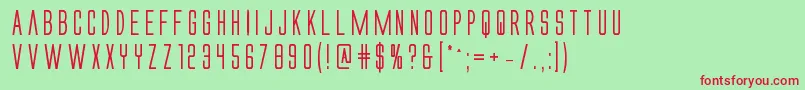Alienleaguebold Font – Red Fonts on Green Background
