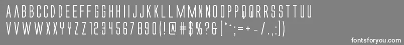 Alienleaguebold Font – White Fonts on Gray Background