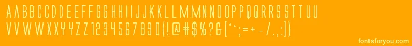 Lisätietoja Alienleaguebold-fontista Alienleaguebold-fontti – keltaiset fontit oranssilla taustalla