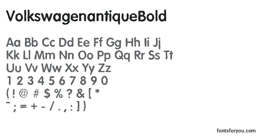 VolkswagenantiqueBold Font – alphabet, numbers, special characters