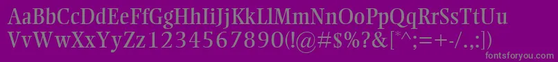 EllingtonMt Font – Gray Fonts on Purple Background