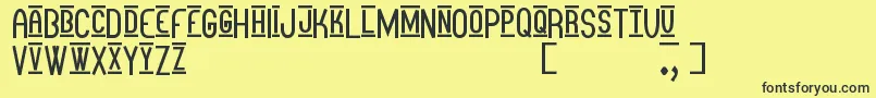 More about OtraMasStf Font OtraMasStf Font – Black Fonts on Yellow Background