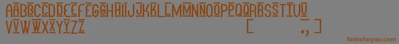 OtraMasStf Font – Brown Fonts on Gray Background