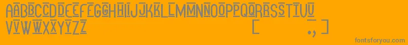 OtraMasStf Font – Gray Fonts on Orange Background
